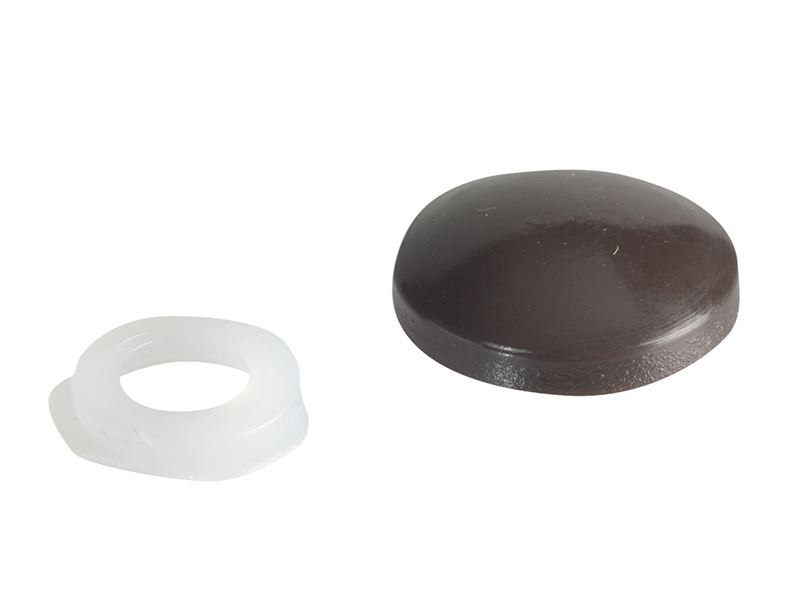 ForgeFix - Capuchons à dôme couvrant, No 6-8, Marron foncé, Lot de 20
