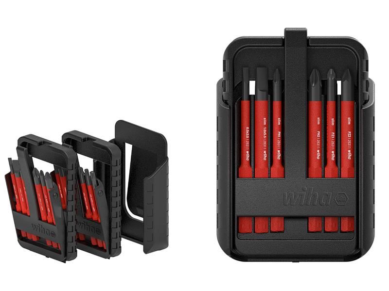 Wiha slimBit Electric Bit Set, 15pc, for Live Electrical Work