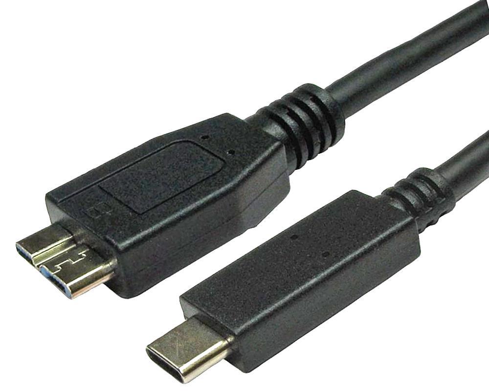 PRO SIGNAL - Καλώδιο USB-C σε Micro B, USB 3.1 Gen1, 3m, Μαύρο