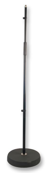 PULSE Adjustable Microphone Stand with Anti-Vibration Base, Black