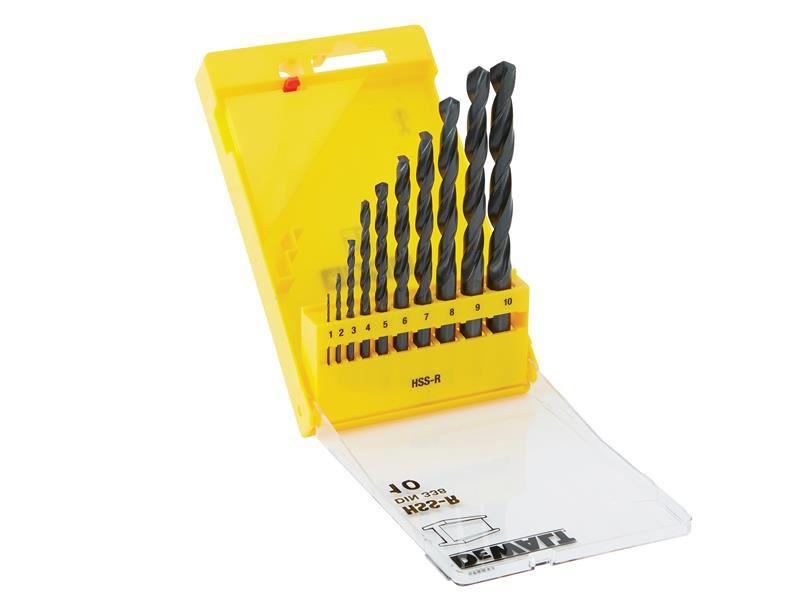 DEWALT DT5911 Σύνολο Τρυπανιών HSS-R Jobber, 10 Τεμάχια, 1-10mm