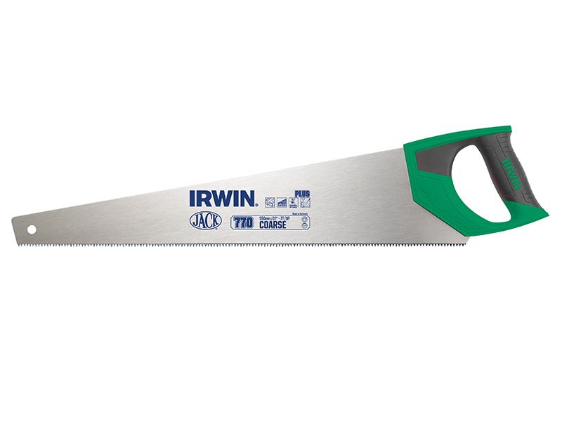 IRWIN Jack ハードポイント手鋸 荒目 7TPI 550mm (22インチ)