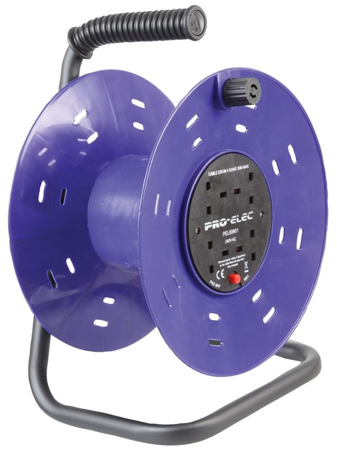 PRO ELEC Τύλιγμα Καλωδίων 4-Θεμάτων, Πλαστικό, 280mm