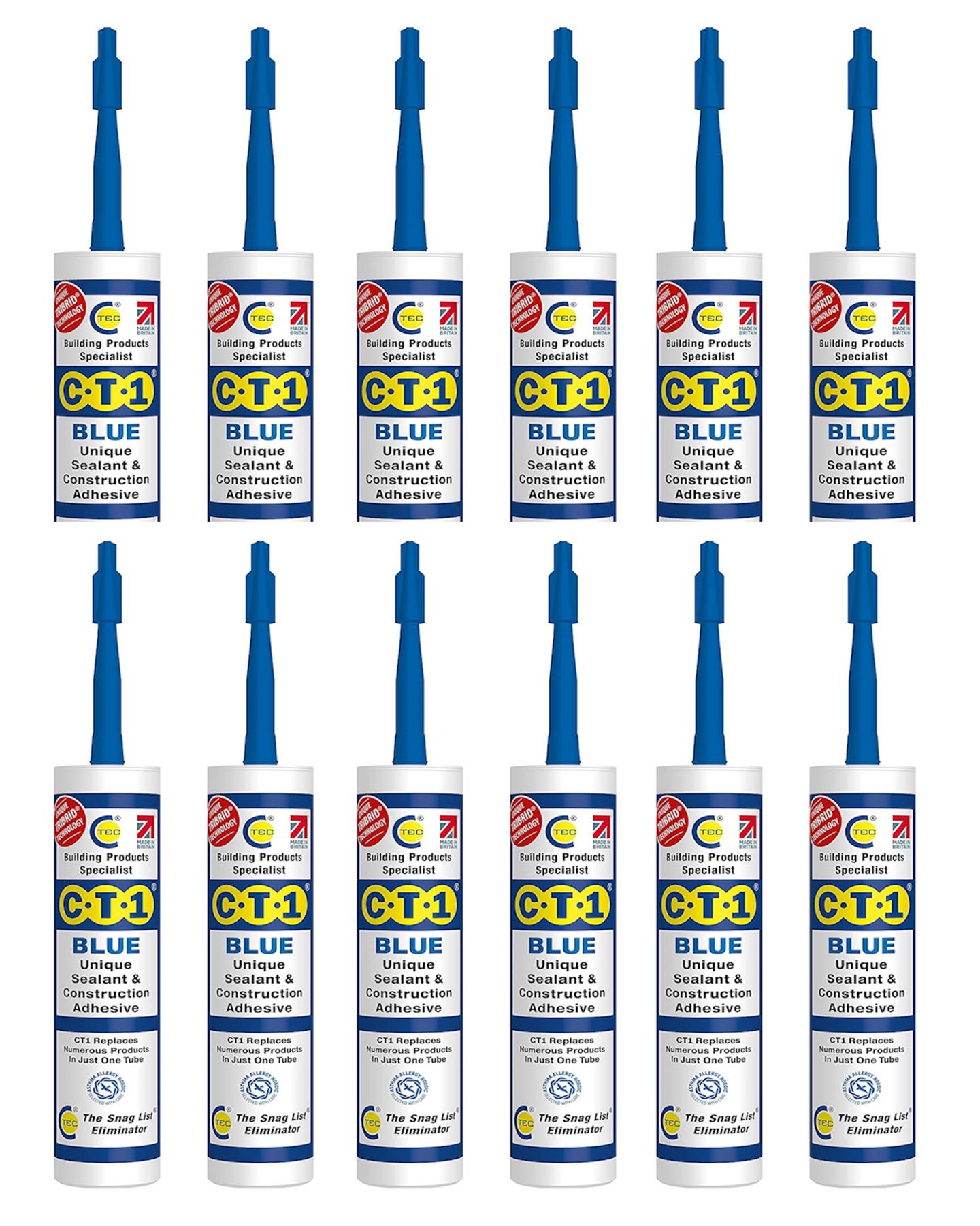 CT1 Blue Constructie Kit & Lijm met TRIBRID Technologie, Pakket van 12