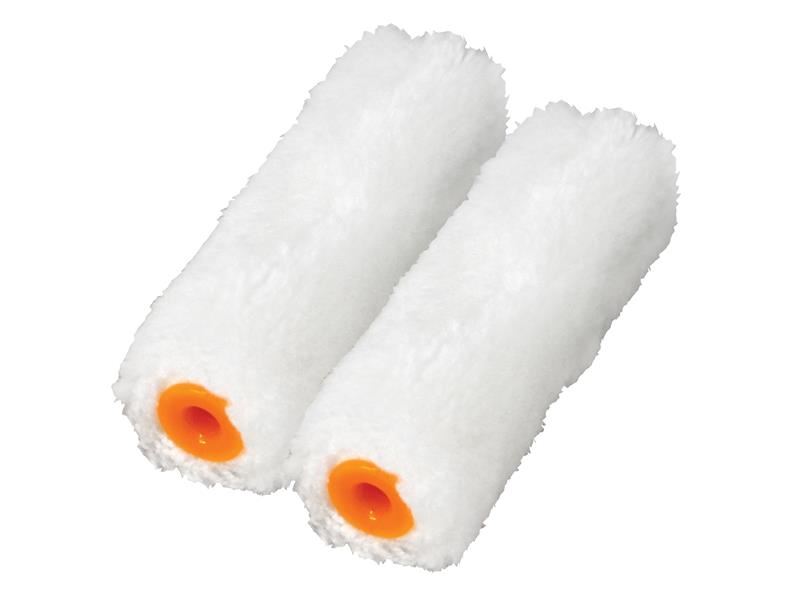 Faithfull - Mini-Roller-Nachfüllsatz Mittelbüschel 100mm (4 Zoll) 2er Pack