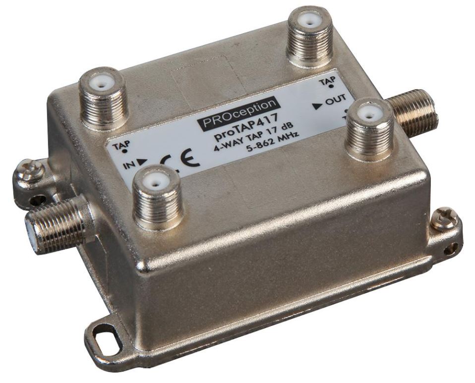 BLAKE UK מחולל רשת RF 4 יציאות, 17dB, 5-862MHz