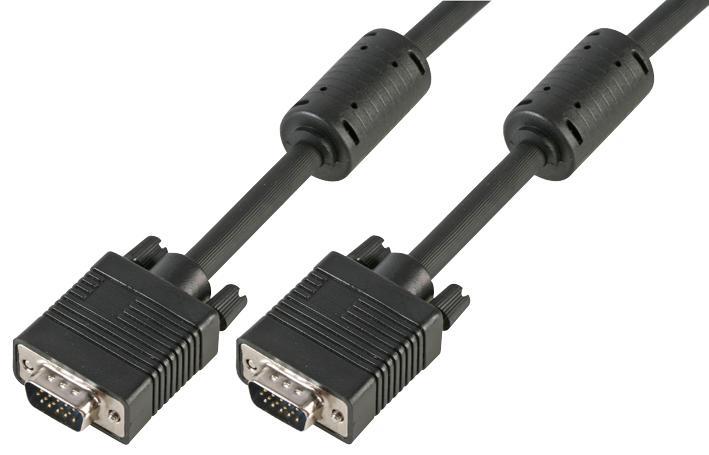PRO SIGNAL - SVGA HD15 公對公顯示屏線 30米 黑色 - 全針腳連接