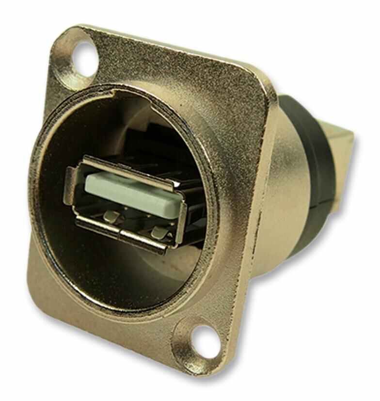 CLIFF Penyambung USB 2.0 A ke B Panel Menegak, Lubang CSK