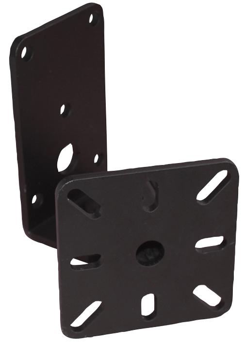 W AUDIO Suporte de Parede para Altifalantes, Preto, Capacidade 25kg