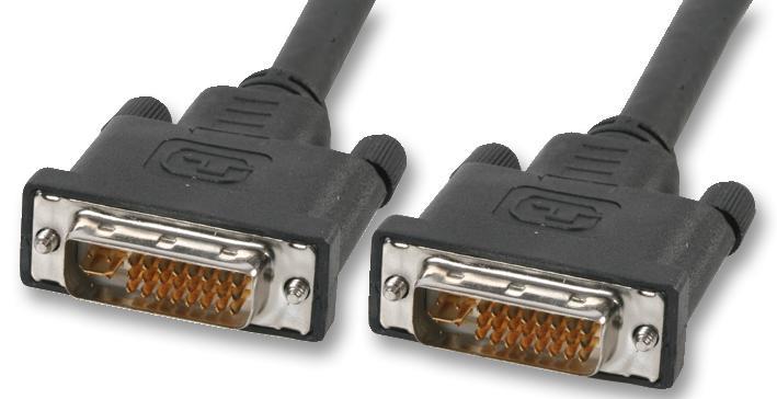 VDC DVI-I Dual Link Kabel Man tot Man, 5m, Zwart