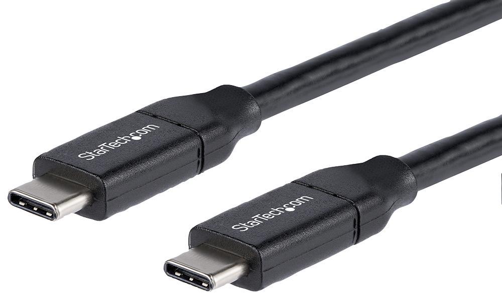 STARTECH USB-C to USB-C Cable, 5A Power Delivery, 2m, Black