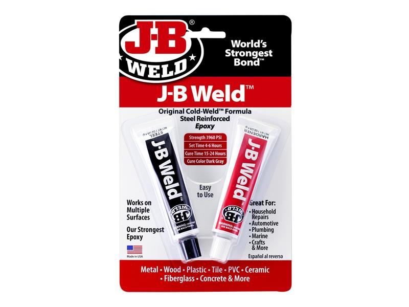J-B Weld Original Cold-Weld™ Εποξικός Κόλλα, 2 x 30ml, Σκούρο Γκρι