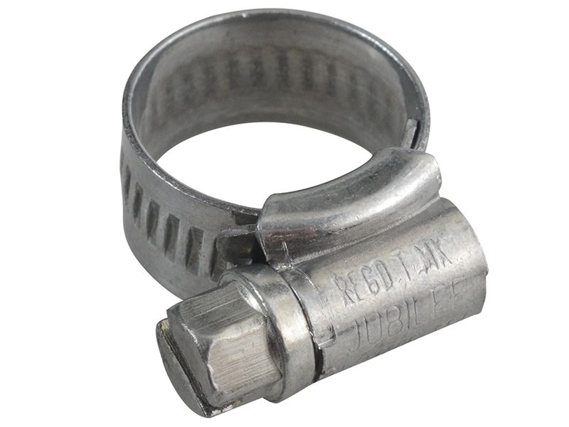 Jubilee Collier de serrage pour tuyaux en acier protégé au zinc 11-16mm (1/2-5/