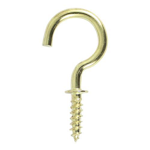 Timco Ronde Komhaakjes, Messing Gegalvaniseerd, 5-delige set (38mm)