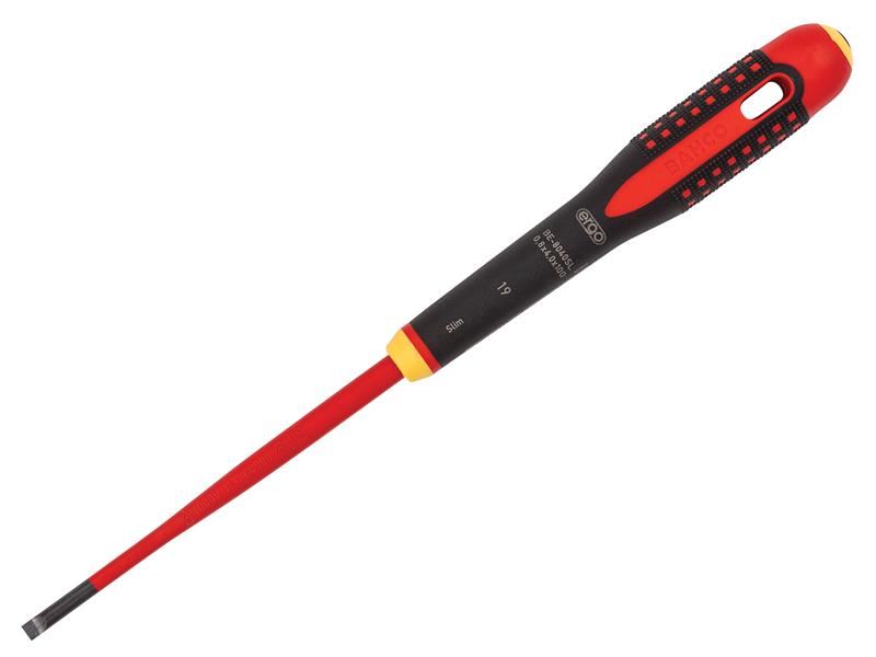 Bahco ERGO Slim VDE Insulated Slotted Screwdriver 5.5 x 125mm
