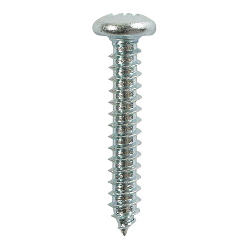 Timco Self-Tapping Screws PZ Pan Head, Zinc, 8x3/8 Inch (16 Pack)