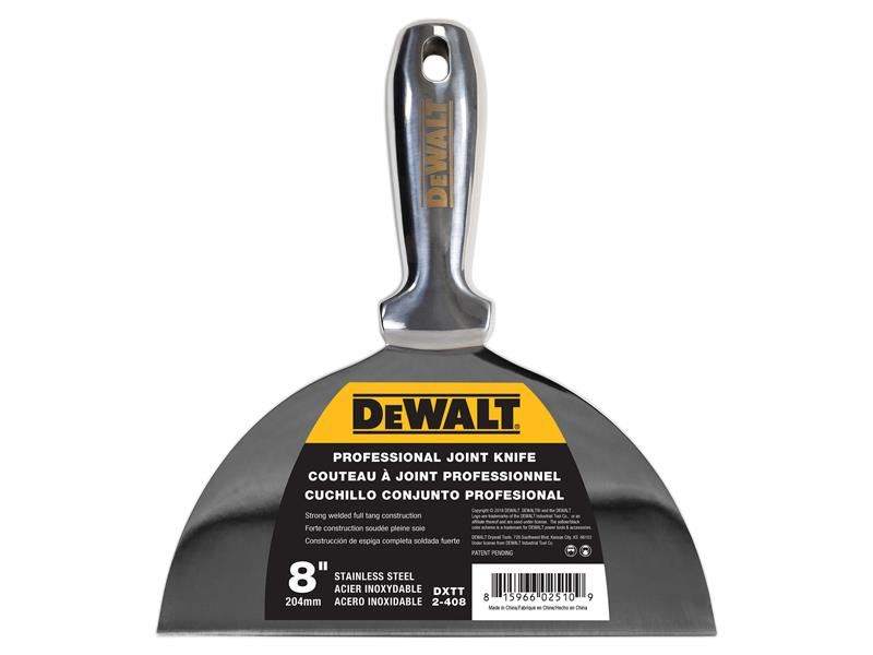 DEWALT Pisau Penyambung/Pengisi Dinding Kering Keluli Tahan Karat 200mm (8in)