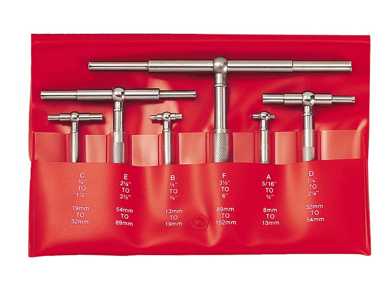 Starrett S579HZ 伸縮量規套裝 6件裝 8-150毫米