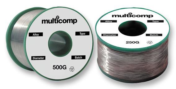 MULTICOMP Lead-Free Solder Wire, 0.7mm, 227°C, 250g
