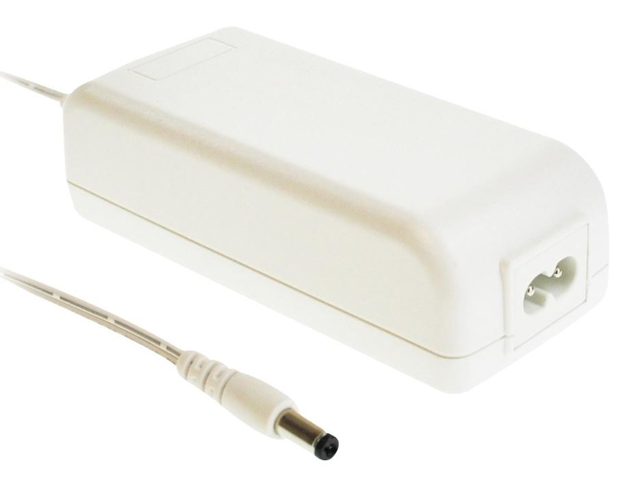 POWERPAX 12V 3.5A 42W Desktop Voedingseenheid, Wit, IEC C8