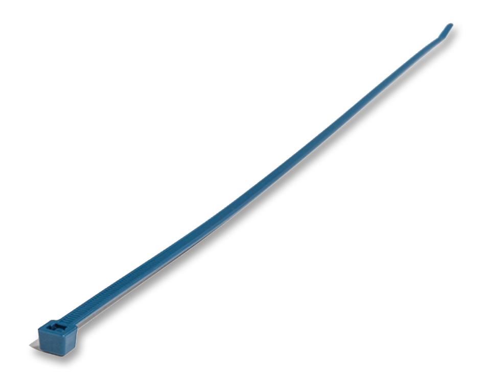 HellermannTyton Metal Detectable Cable Ties, Blue, 3.5mm x 150mm (100 Pack)