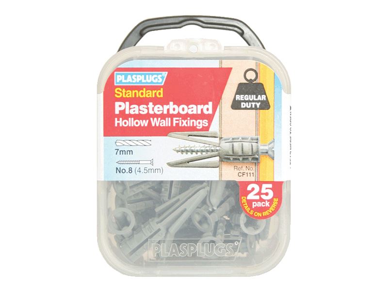 Plasplugs Fissaggi Standard per Cartongesso Confezione da 25