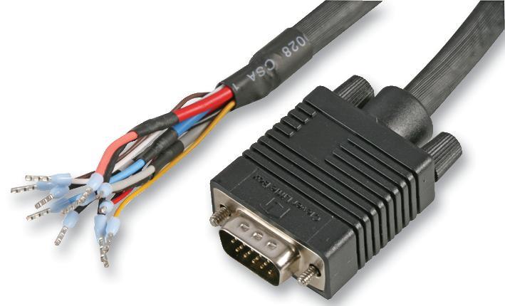 RARAION 15-Pin VGA Male to Free Ends Ferrule Lead, 10m