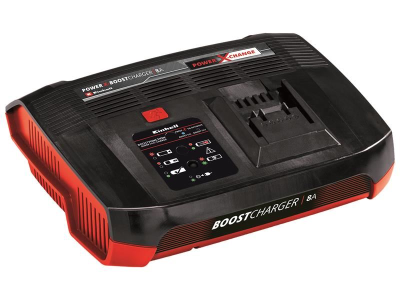 Einhell Power X-Boost Charger 8A do Chadhnraí Power X-Change