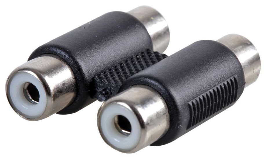 Pro Signal RCA Phono Socket Coupler, Twin Port, 2-Way