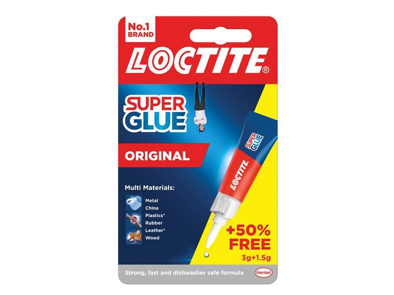 Loctite Super Glue Original 3g Τούμπα + 50% Επιπλέον Δωρεάν