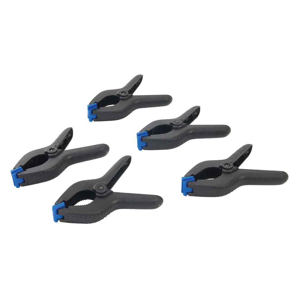 Silverline Federzwingen 5er-Set - 170mm Länge / 70mm Klemmbacke