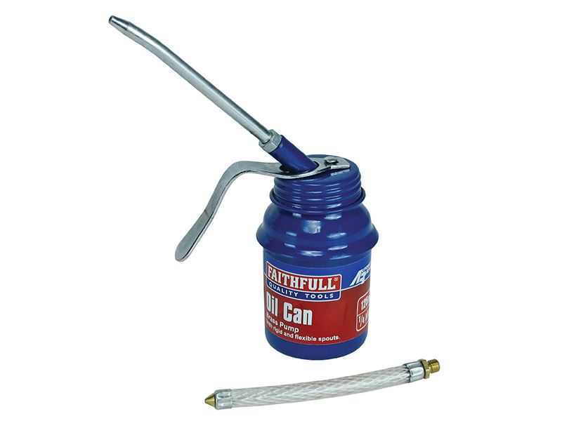 Faithfull Pistol-Type Oil Can, 125ml