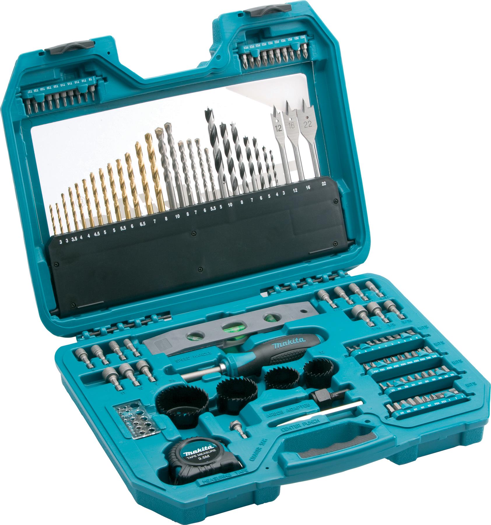 Makita P-90370 Trade Pro Kit Professional da 120 Pezzi con Punte e Accessori