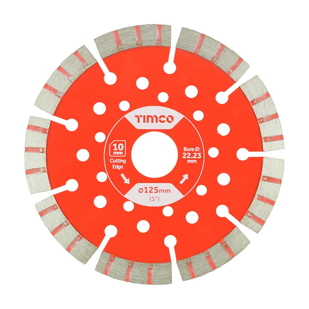 Timco - Bilah Berlian Segmen Profesional (Saiz 125 x 22.2 - 1 Unit)