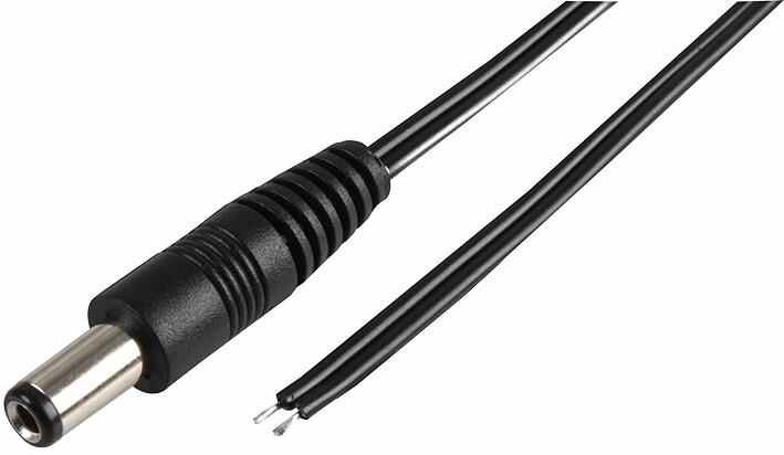 Pro Power - Teideal Cumhachta 2.5mm DC go deireanna lom, 5m