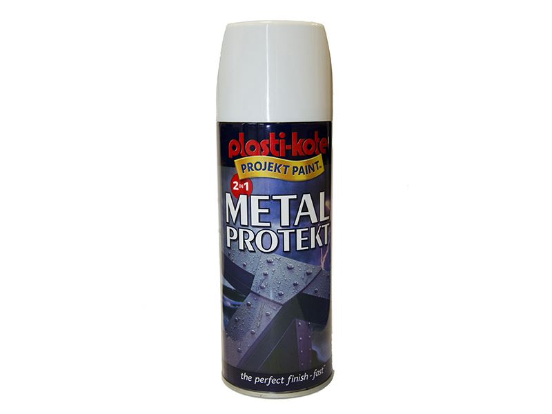 PlastiKote - Semburan Metal Protekt Putih Kilat 400ml