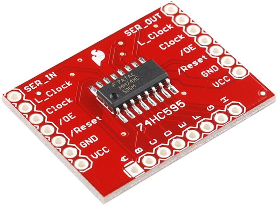 SparkFun 74HC595 Shift Register Breakout Board