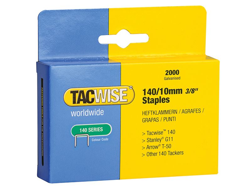 Tacwise - 140 重型釘 10毫米 (T50 G型) (2000枚裝)