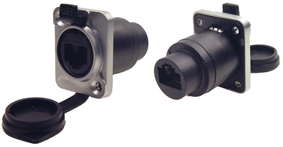 CLIFF XLR RJ45 Cat5e パネルマウント フィードスルーソケット IP65対応