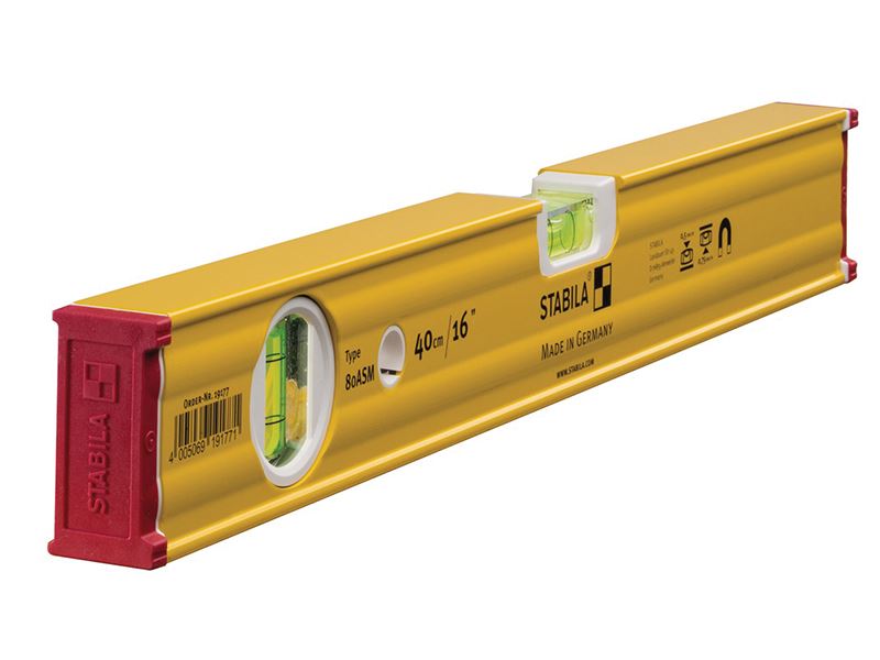 Stabila 80 ASM Magneetwaterpas, 2 Libellen, 40cm
