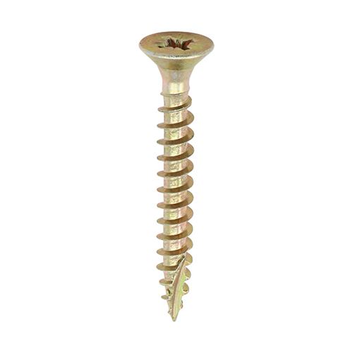 Timco Klasické víceúčelové šrouby PZ, dvojitý zapuštěný, žluté, 3.0x40mm