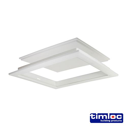 Timco Zolderluik Inbouwmodel, Wit, 562 x 665mm