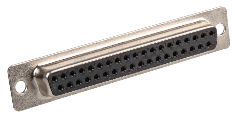 MULTICOMP PRO 37-Pin D-Sub Socket, Gold Plated Contacts