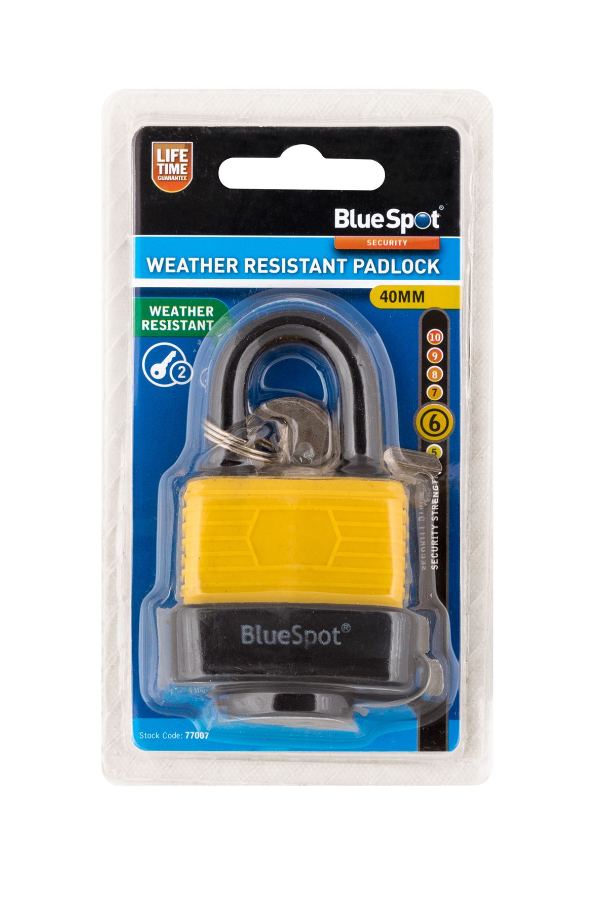 Blue Spot Tools - Wetterfester Vorhängeschloss 40mm