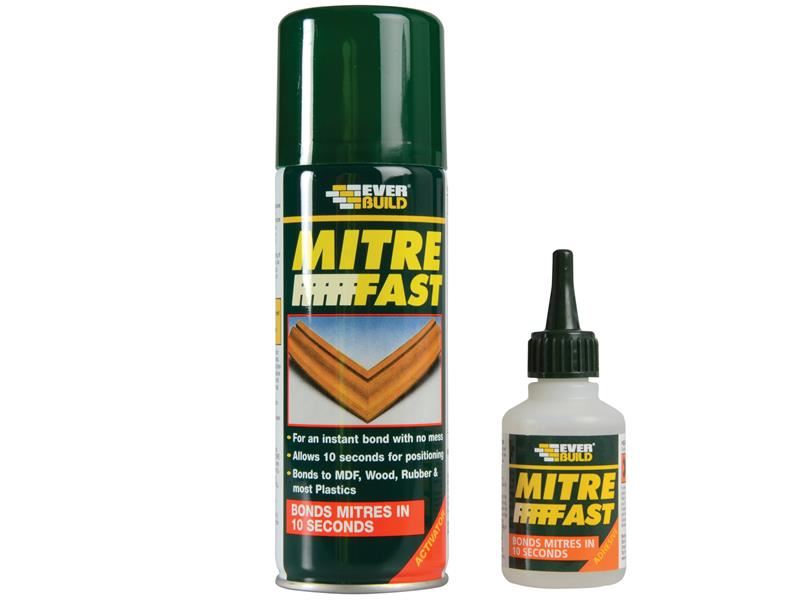 Everbuild Sika Kit de Adhesión Rápida para Ingletes, Pegamento Cianoacrilato, V