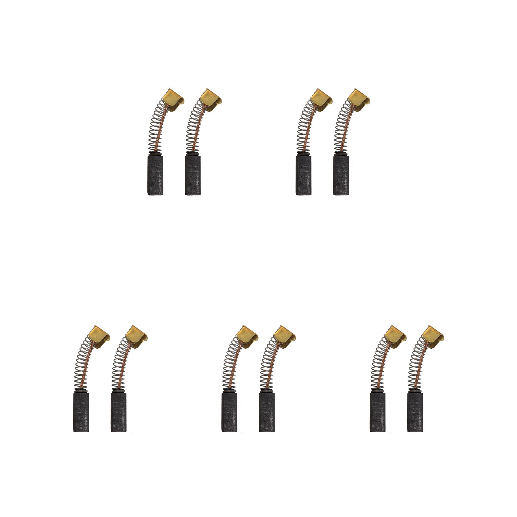 5 jeux de balais en carbone pour ponceuse Rupes LE7 Mini (6x6x17/15,4mm)