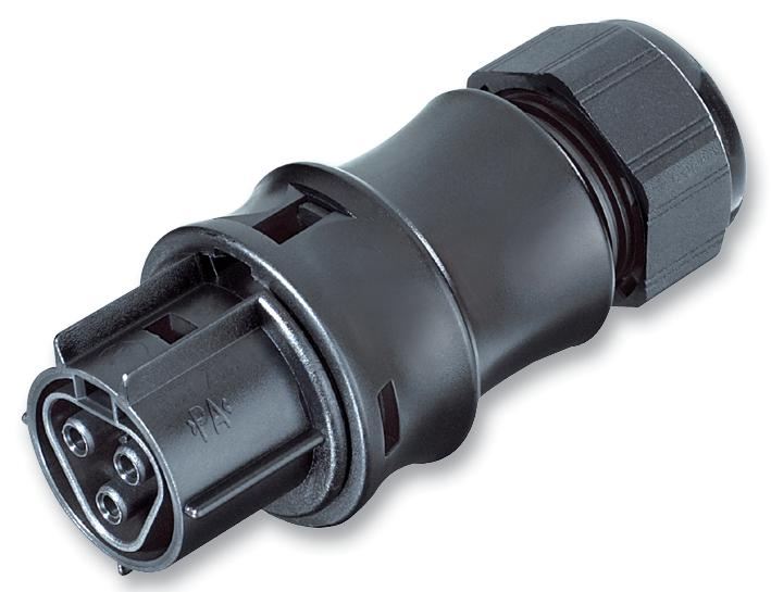 WIELAND ELECTRIC 3-polig vrouwelijk stopcontact, 20A, 10-14mm kabel