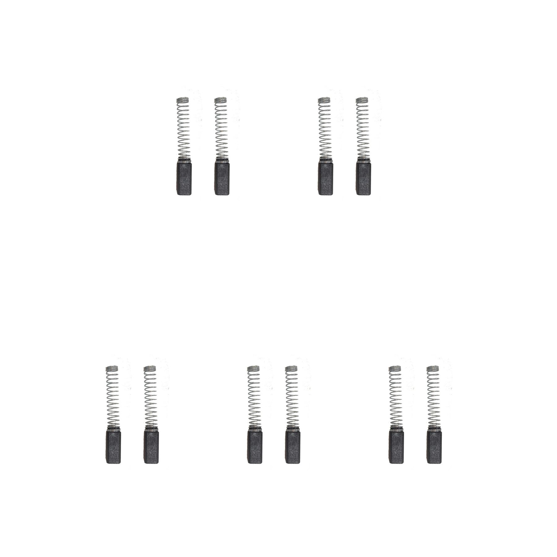 CarbonBr スタイヤードリル用カーボンブラシ 5セット (6x6x15/13mm)