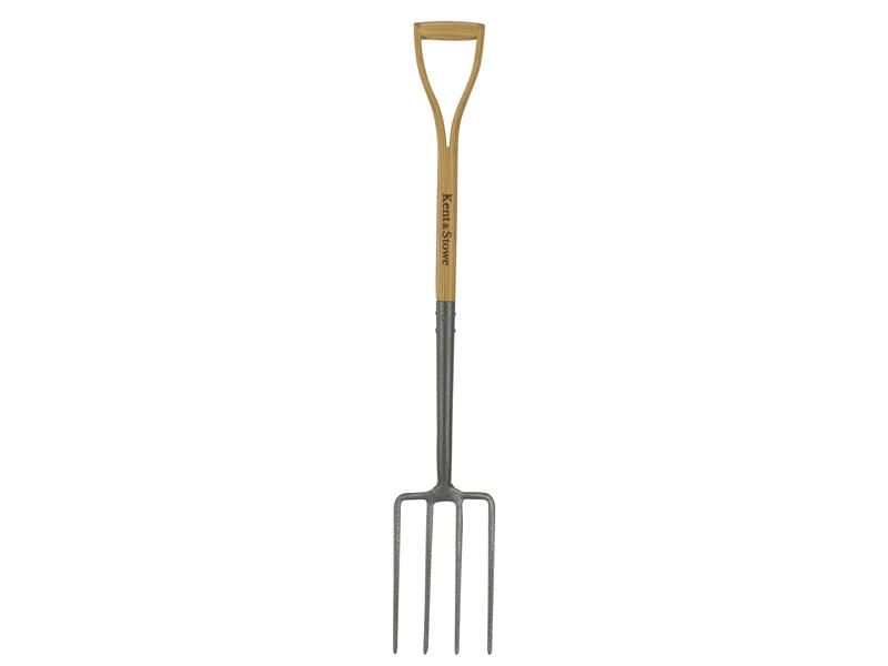 Kent & Stowe Forquilha de Escavar em Aço Carbono com Cabo de Freixo, 110cm