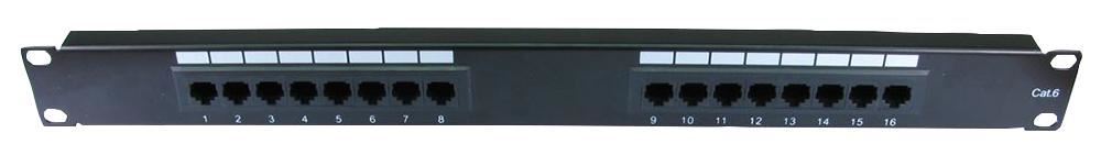 Panneau de brassage 16 ports 1U Cat6 Pro Signal